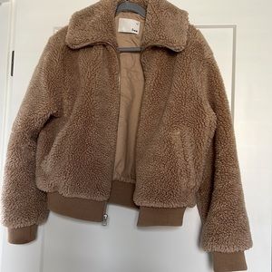 COPY - Aritzia teddy bomber jacket